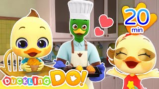 🤩🧁Let's all enjoy the delicious muffins!   More✨| Nursery Rhymes & Kids Song | Duck Video For Babies