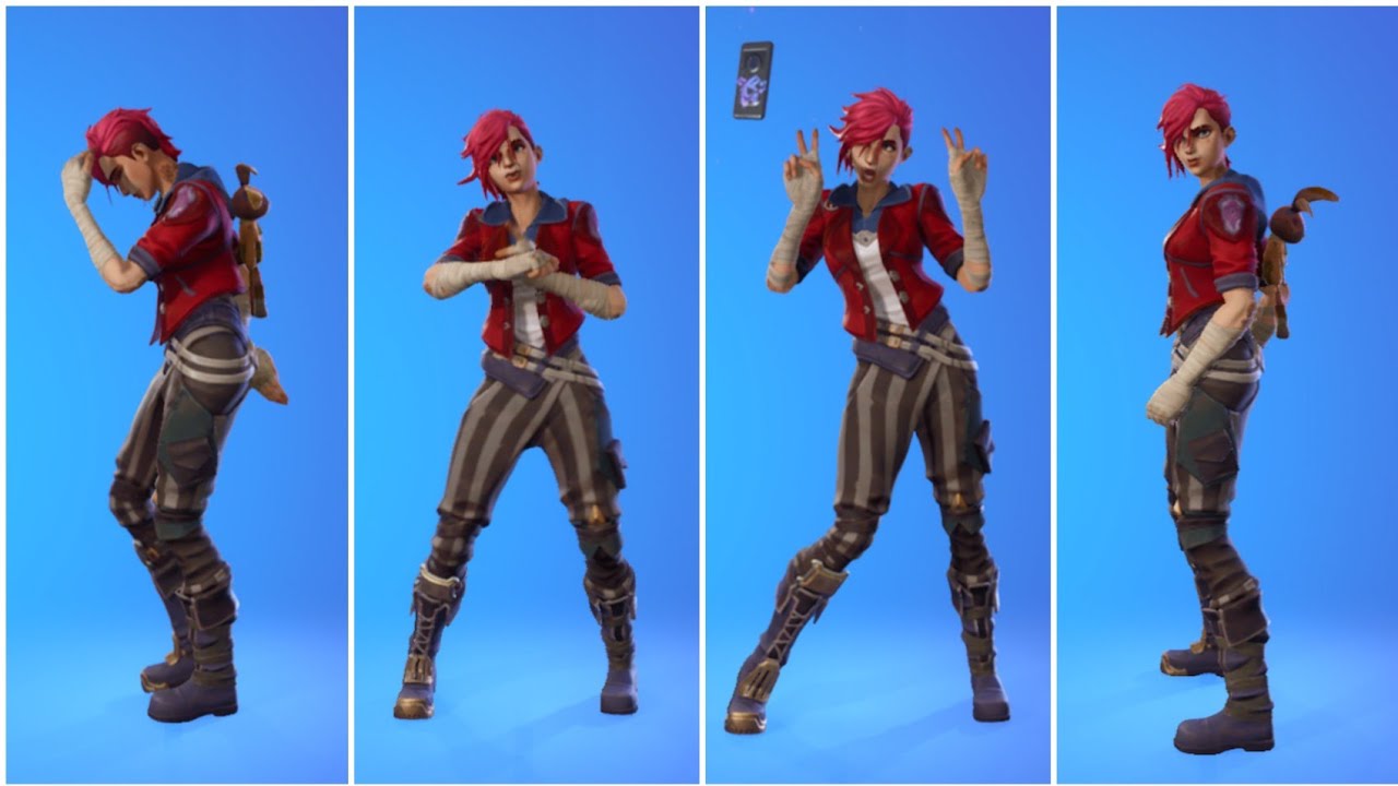 Fortnite Arcane Vi Skin Showcase With Icon Series Dances & Emotes