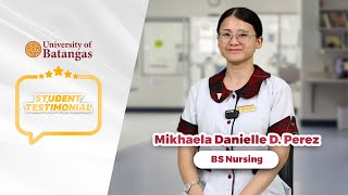 University of Batangas - Student Testimonial - College of Nursing and Midwifery