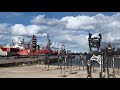 Metal sculptures of Czeslaw Podlesny scattered on the area of the Old Shipyard of Gdansk