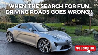 Alpine A110 When The Search For Fun Driving Roads Goes Wrong