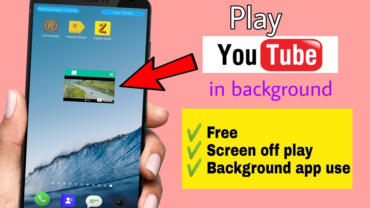 How to play Youtube in background | Top 3 apps - YouTube