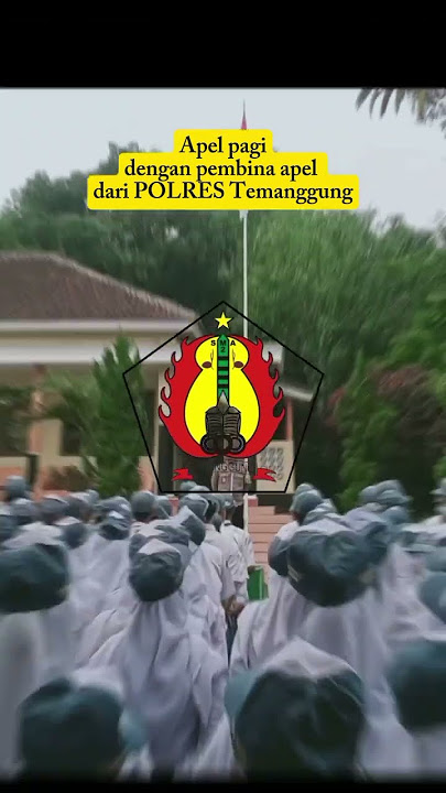 Apel pagi dengan pembina apel dari Polres Temanggung