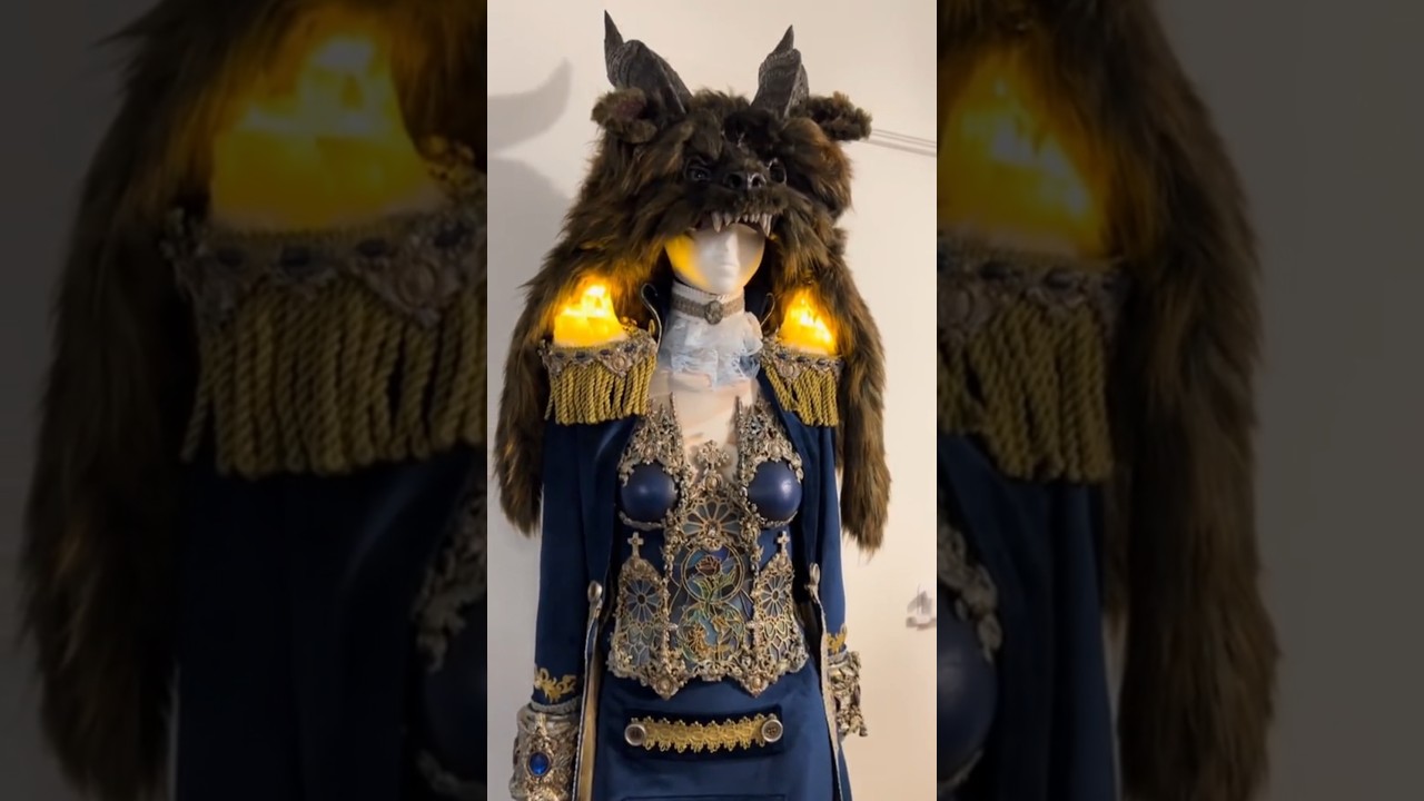 My Beauty and the Beast Cosplay ! 🥹 #disney #designer #costume #cosplay #art #artist