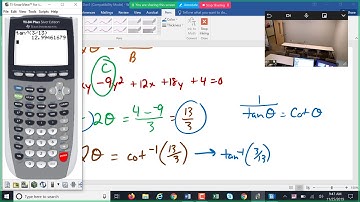 12B Rotation of Axis in Conic Equations