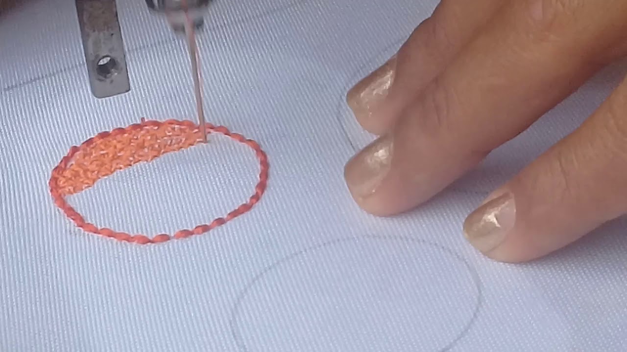 Bordado em maquina antiga. Pontos para iniciar a bordar