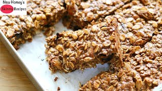 Homemade Protein Bars Recipe - Healthy Granola Bars - Oats Recipes For Weight Loss | Skinny Recipes