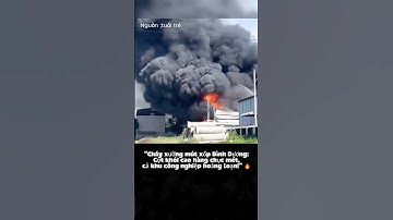 "Cháy xưởng mút xốp Bình Dương: Cột khói cao hàng chục mét, cả khu công nghiệp hoảng loạn!" 🔥