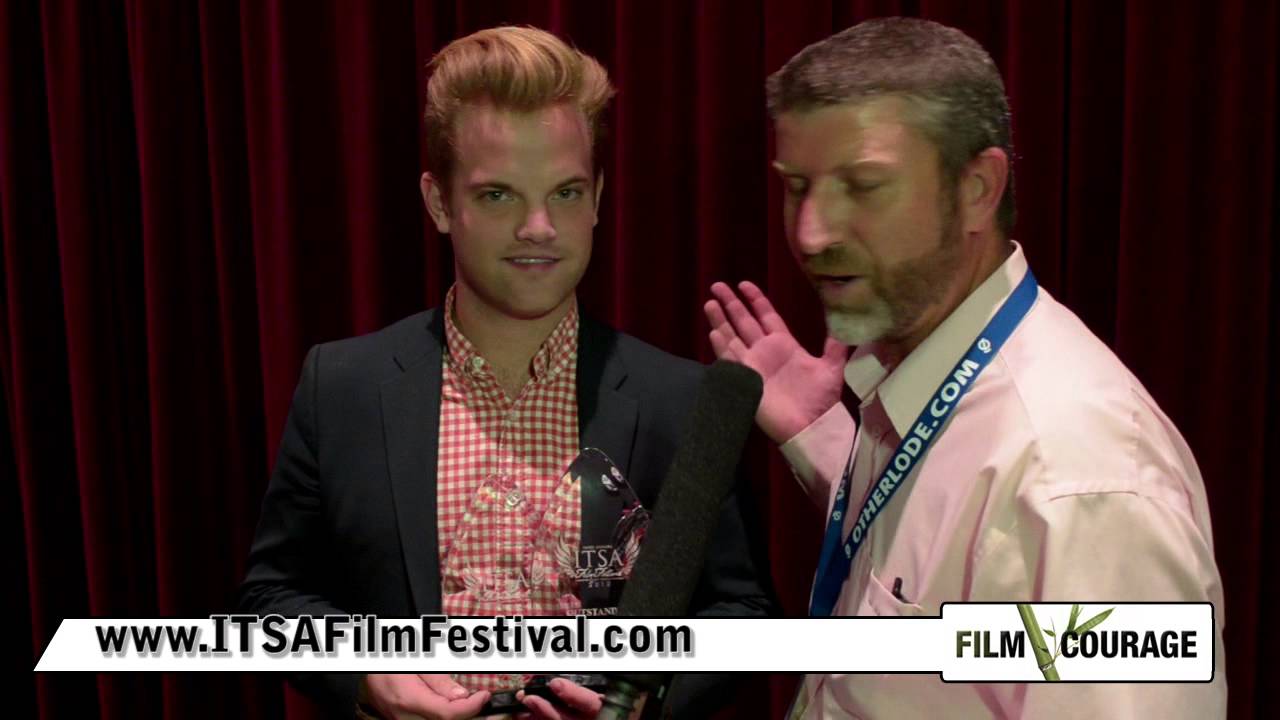 Film Courage On Location Nathan Larkin-Connolly at ITSA Film Festival