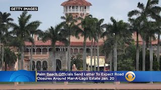 Palm Beach Officials Send Letter To Expect Road Closures Around Estate