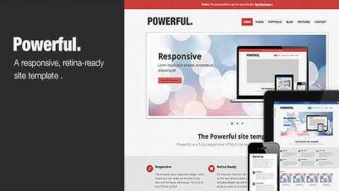 Powerful - Responsive, Retina-ready HTML5 template | Themeforest Website Templates and Themes