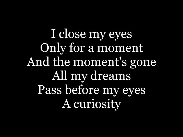 Kansas - Dust In The Wind (lyrics) class=