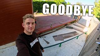 Getting Ready to Remove The Backyard Skatepark