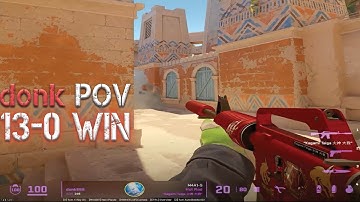 13-0 WIN?? donk DOMINATES FACEIT LVL 10🔥(CS2 ANUBIS)