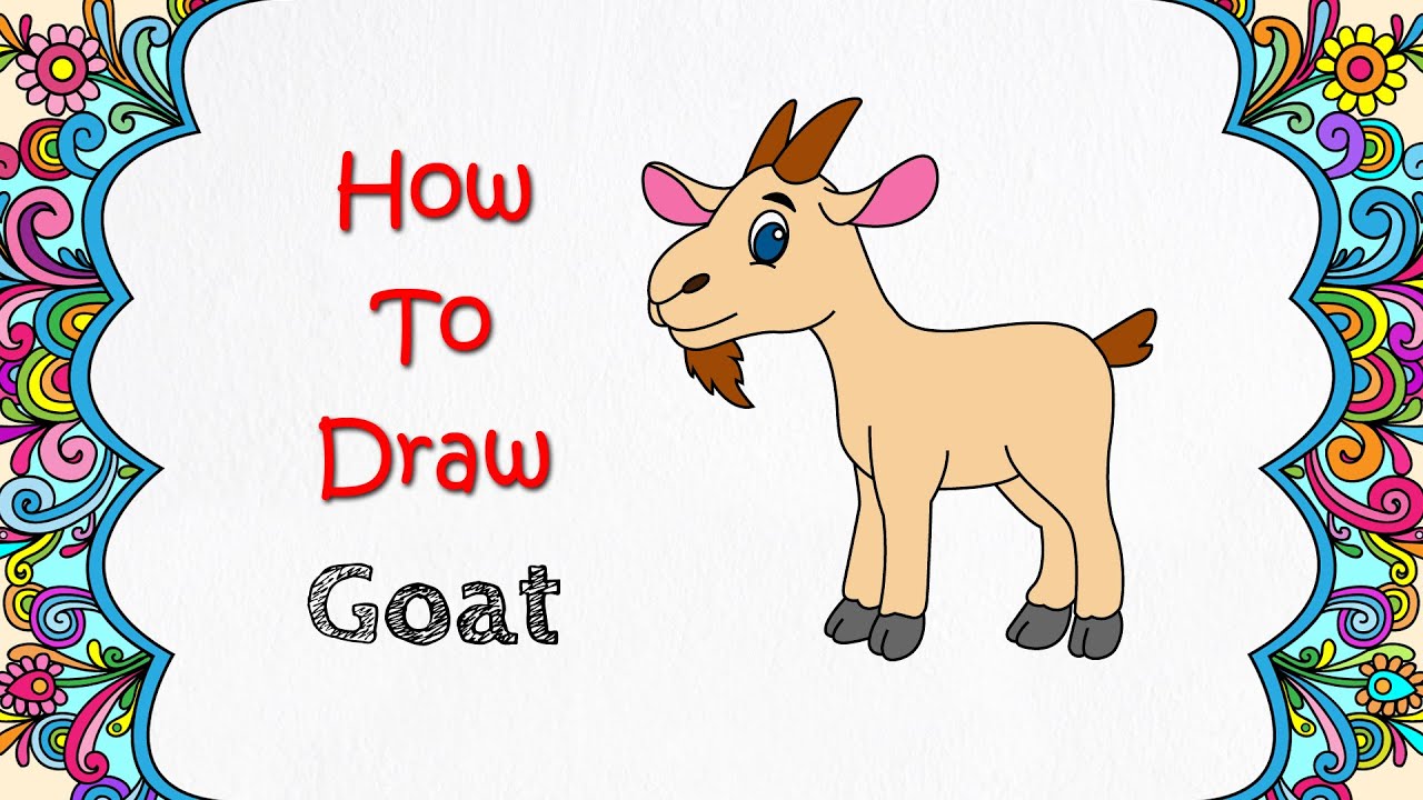 How To Draw Goat Easy || How To Draw Goat || By Cool Colors - YouTube