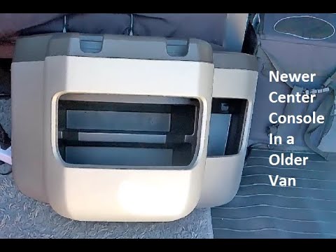 New style Ford Econoline center console fitment in older vans how to remove extra storage