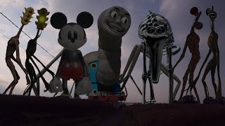 TEAM Traffic Light Head VS NIGHTMARE Catnap VS CURSED Thomas VS Mickey Mouse VS TEAM Siren Head
