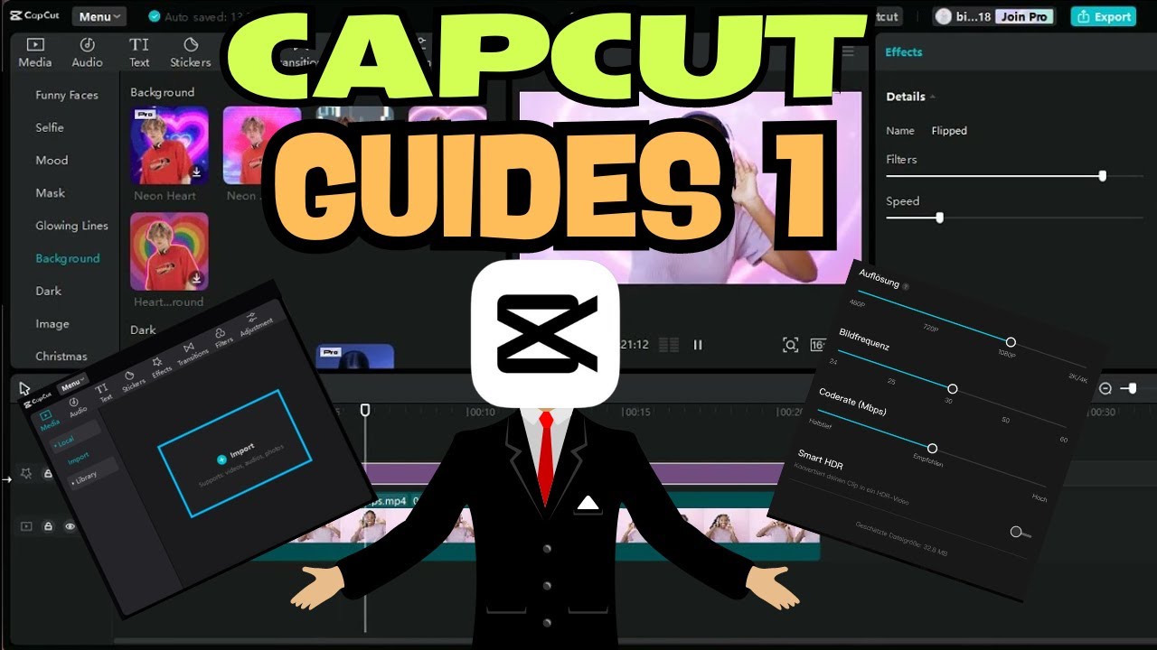 Capcut Guides How to Import and Enhance Settings - YouTube