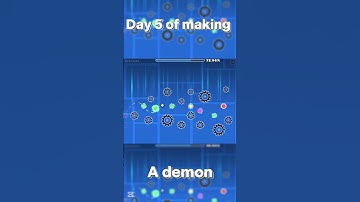 Day 5 of making a demon #geometrydash #shorts