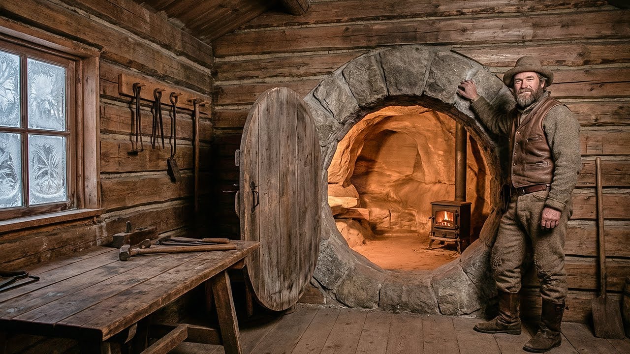 Everyone Laughed When He Built a Cave Into His Cabin — Until It Stayed Warm All Winter