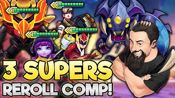 3 Supers - Rerolling to a First!! | TFT Monsters Attack | Teamfight Tactics