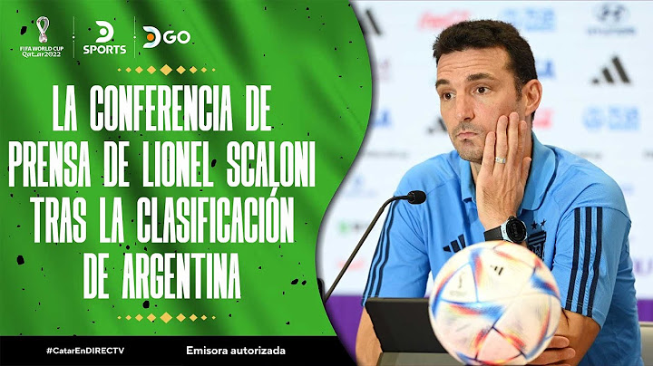 La conferencia de prensa de Lionel #Scaloni tras la clasificación de #ARGENTINA en #CATAR2022