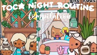 Toca night routine compilation !✰✰ ||NOT MY VIDEOS❌||