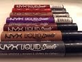 NYX Liquid Suede Cream Lipstick w/swatches