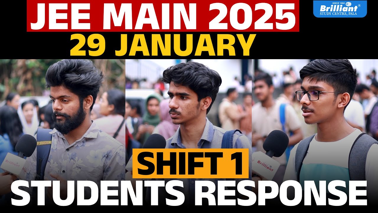 JEE Main 2025 Session 1 | Day 5 | Shift 1 | Students Response 2 | 29th ...