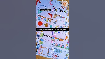 20 maths project work designs #mathsproject #mathematics #shorts