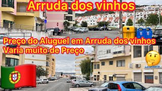 Preço do Aluguel em Arruda dos vinhos varia muito de preço 🤔