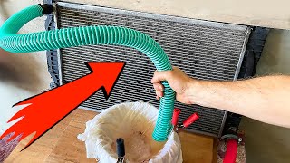 видео: Два способа промывки радиатора системы охлаждения (лимонка + насос от стиральной машины) картинка: Два способа промывки радиатора системы охлаждения (лимонка + насос от стиральной машины)