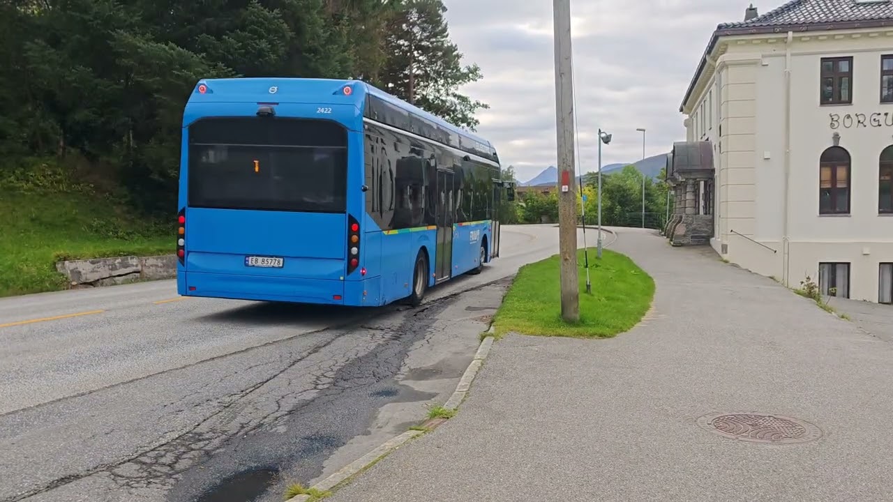 Bus Ride | Volvo 7900 Electric in Ålesund (Route 1)