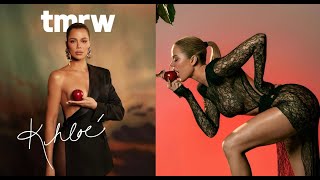 Khloé Kardashian (barely) covers up with an apple in Adam and Eve-themed cover shoot