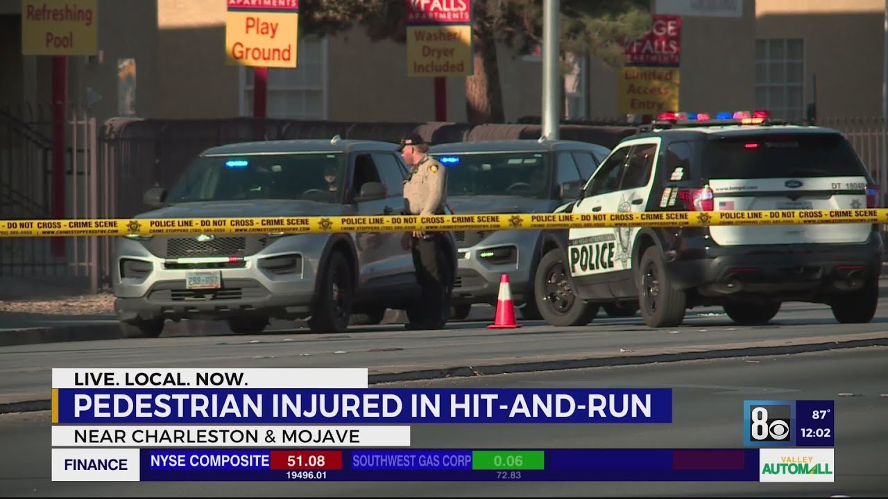 Pedestrian injured in hit-and-run in east valley - YouTube