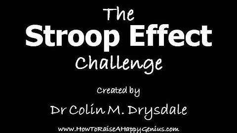 The Stroop Effect Challenge