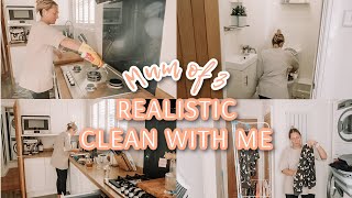 SPEED CLEAN WITH ME UK | REALISTIC CLEANING ROUTINE MUM OF 3 | Emma Nightingale