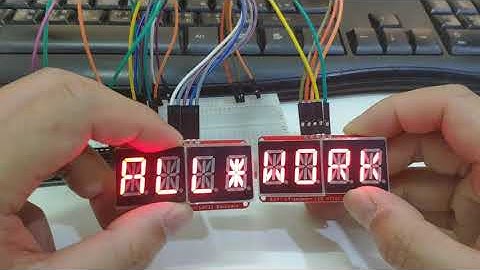 วิธีใช้ จอ LED 0.54 นิ้ว 4 หลัก 14-Segment ชิฟ HT16K33