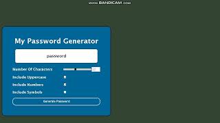 Password Generator Website in JS