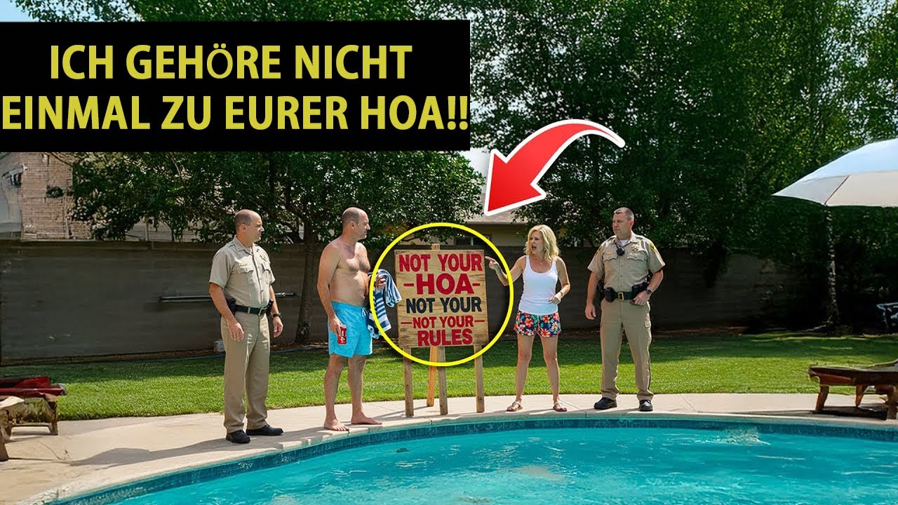 HOA-KAREN MELDETE MICH WEGEN POOL-NUTZUNG – WUSSTE NICHT, DASS ICH NICHT ZU IHRER HOA GEHÖRE