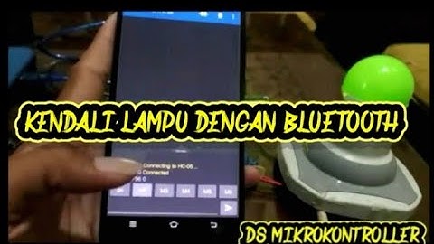 Mengendalikan Lampu dengan HC-05 Bluetooth~Arduino