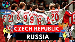 Russia vs Czech Republic 33 All Goals & Highlights ( UEFA EURO 1996 )