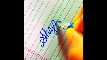 "Shyam" ❤️ Beautiful name in Cursive #calligrapherambesh #cursive #trending #penmanship #viral #art