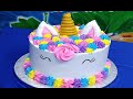 DECORACION DE TORTAS CON CREMA CHANTILLY UNICORNIO