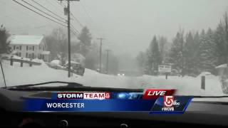 A look into a plow driver's day in a snowstorm