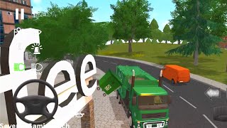 Trash Truck Simulator - Green Side Loader (Android, iOS) FHD screenshot 1