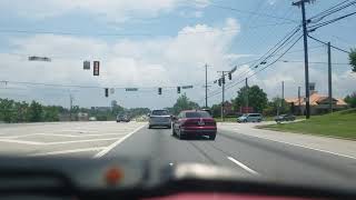 Driving through Atlanta in timelapse / hyperlapse. Scale speeds of 2,500mph