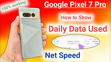 google pixel 7 pro net speed show | google pixel 7 pro me net speed show kaise kare