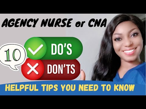 Agency CNA/Nurse? 20 Things you need to Know. #healthcare #nurse #cna #agency.