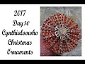 Mesh Bling Rosette Christmas Ornament 10/2017